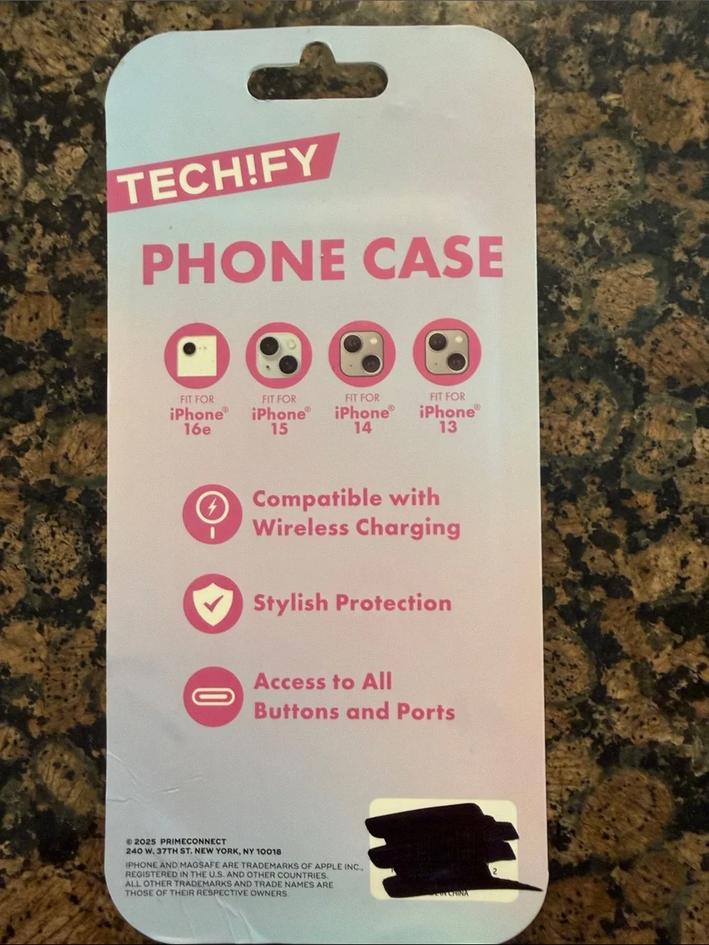 Tech!fy Purple Paisley MagSafe-Compatible iPhone Case
